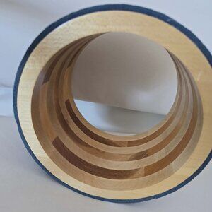 ECO Yoga Wheel 8" Wheel covered with blue yoga mat.